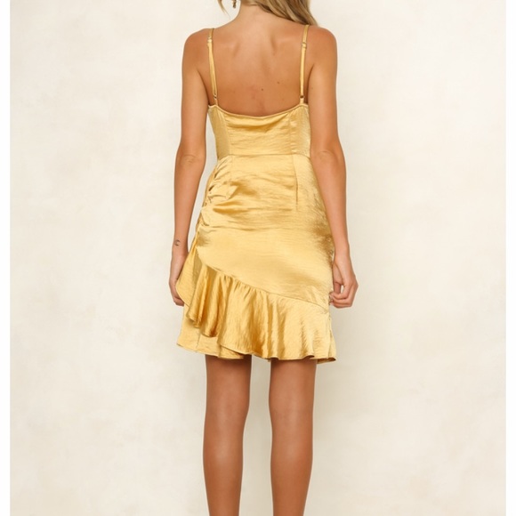 NWT Gold/ Mustard Silk Hello Molly Dress - Picture 3 of 8